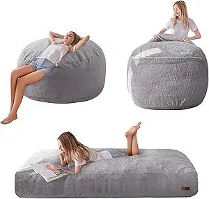 Giant Convertible Bean Bag Chair Bed