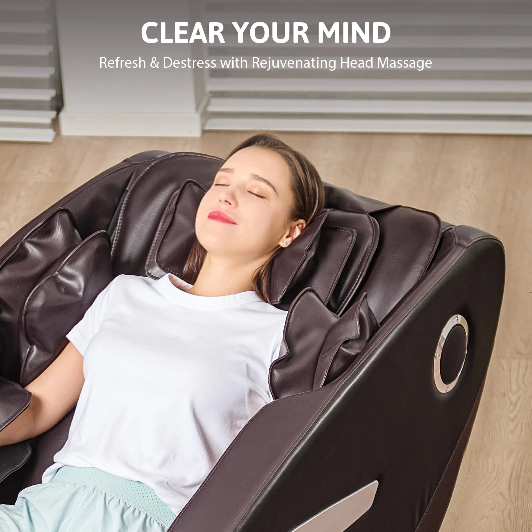 SL-Track Recliner Chair with Foot Rollers and Heating