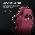 Swiveling Gaming Chair with Speakers and Footrest