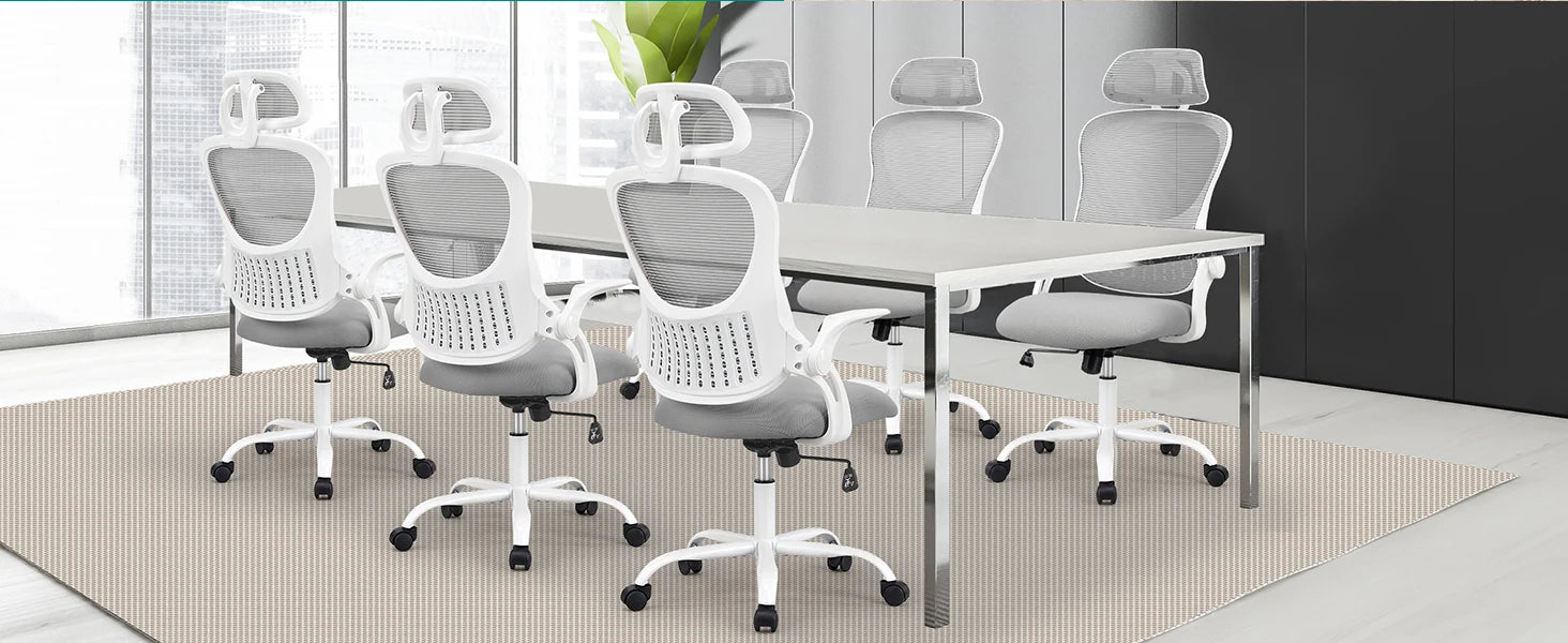 Mesh Ergonomic Office Chair with Flip-Up Arms