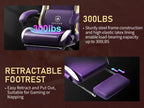 Ergonomic Gaming Chair with Footrest and Speakers