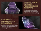 Ergonomic Gaming Chair with Footrest and Speakers