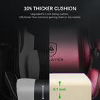 Swiveling Gaming Chair with Speakers and Footrest