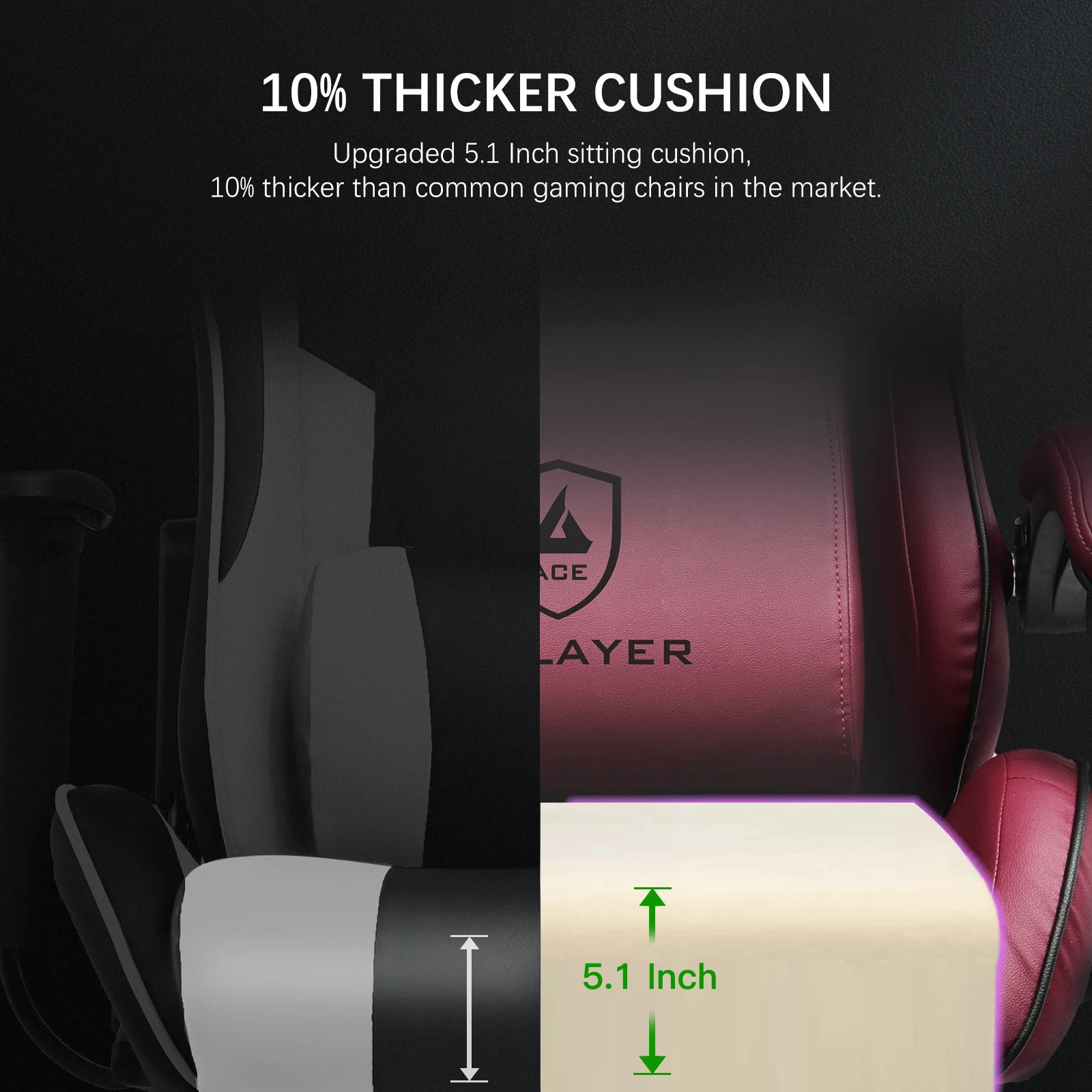 Swiveling Gaming Chair with Speakers and Footrest