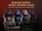 Ergonomic Gaming Chair with Footrest and Speakers
