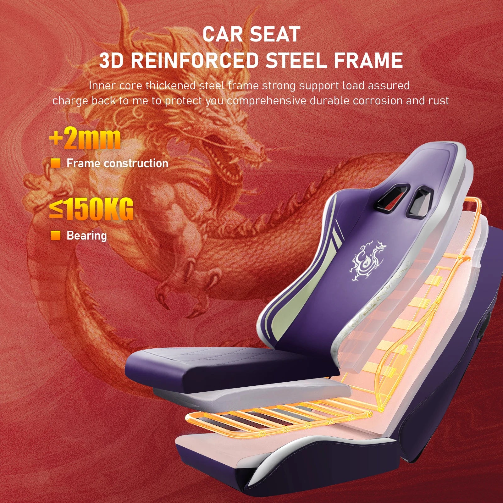 Ergonomic Gaming Chair with Footrest and Speakers