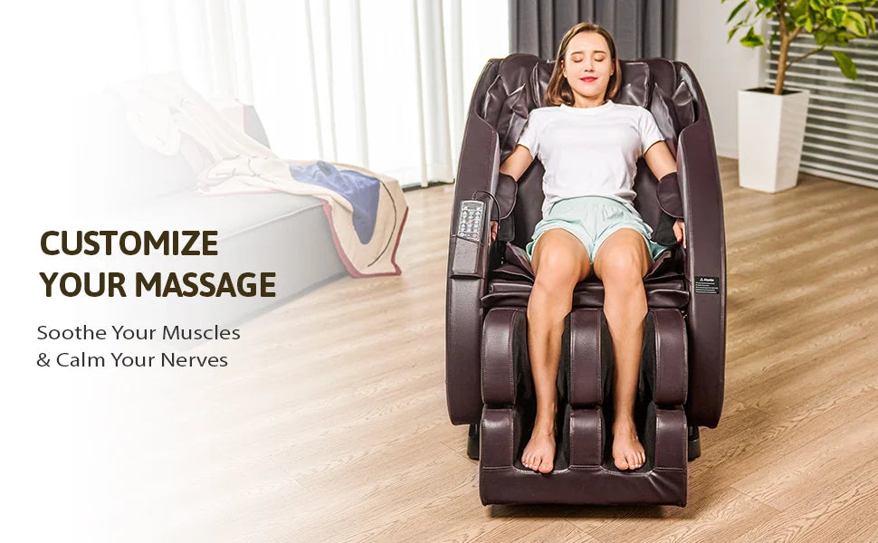 SL-Track Recliner Chair with Foot Rollers and Heating