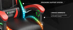 RGB Gaming Chair with LED Lights and Headrest