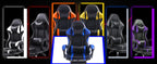 Ergonomic Gaming Chair with Footrest and Headrest