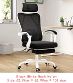 Ergonomic Mesh Office Chair with Footrest and Headrest