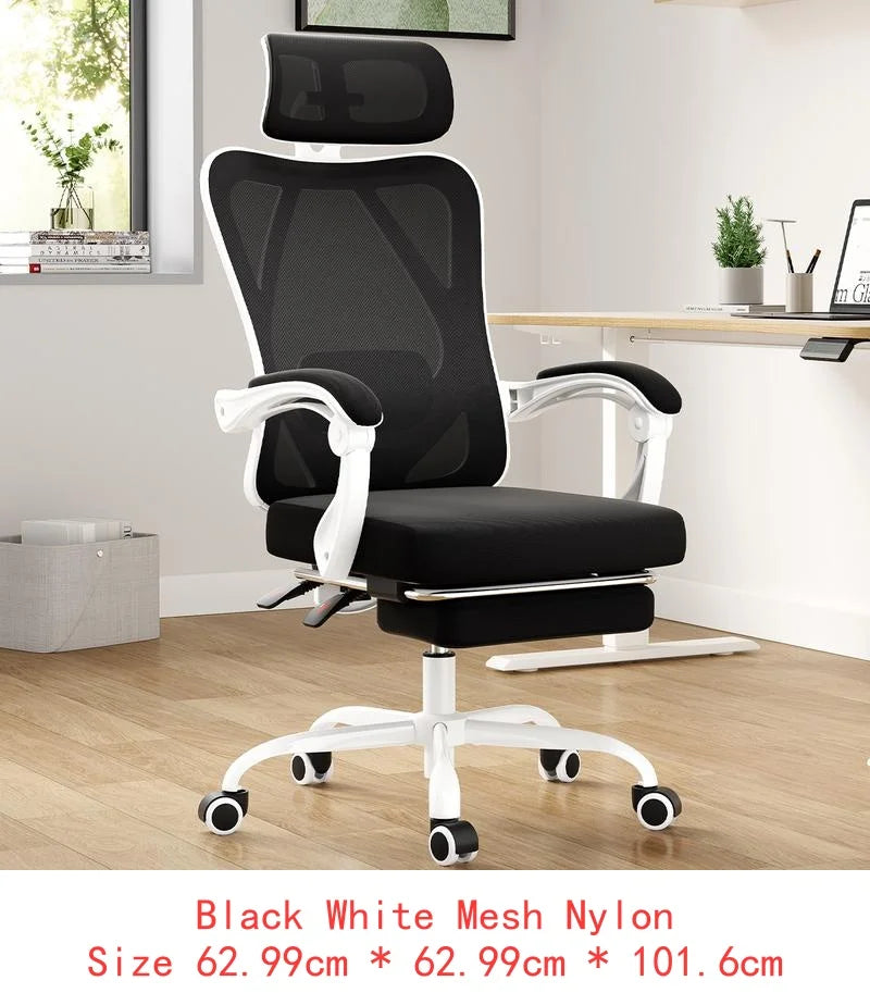Ergonomic Mesh Office Chair with Footrest and Headrest