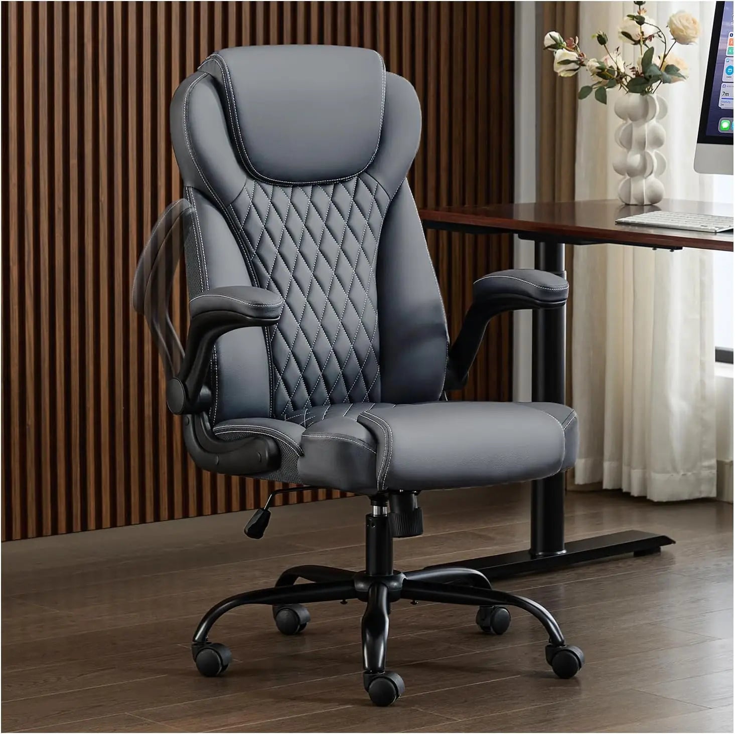 Ergonomic Executive Leather Office Chair