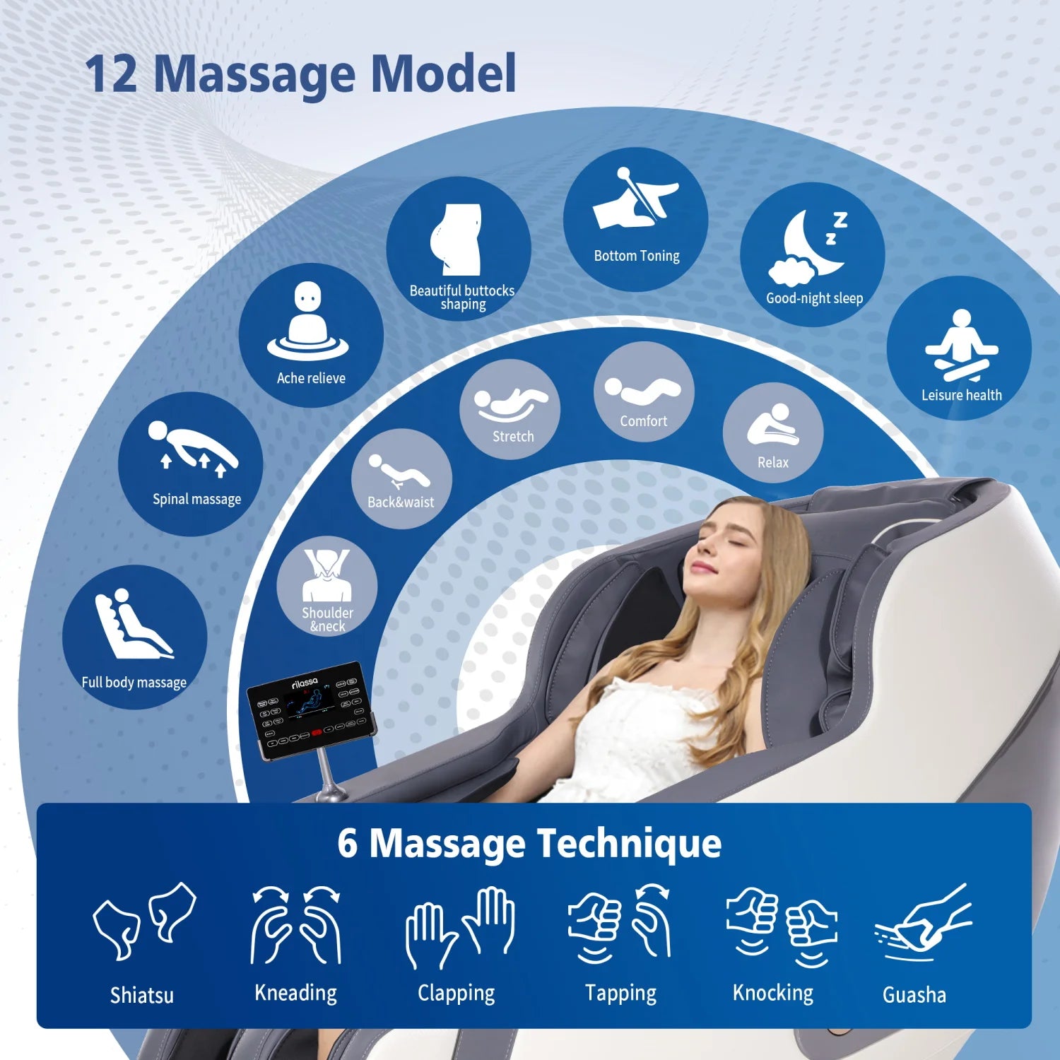 4D Zero Gravity AI Voice Massage Chair