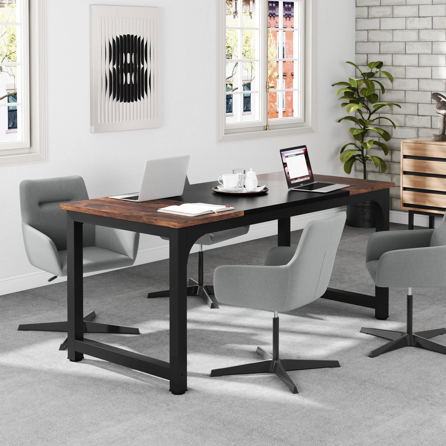 Large Modern Office Computer Writing Desk