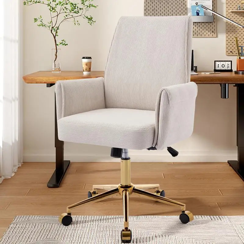 Adjustable Ergonomic Swivel Velvet Office Chair