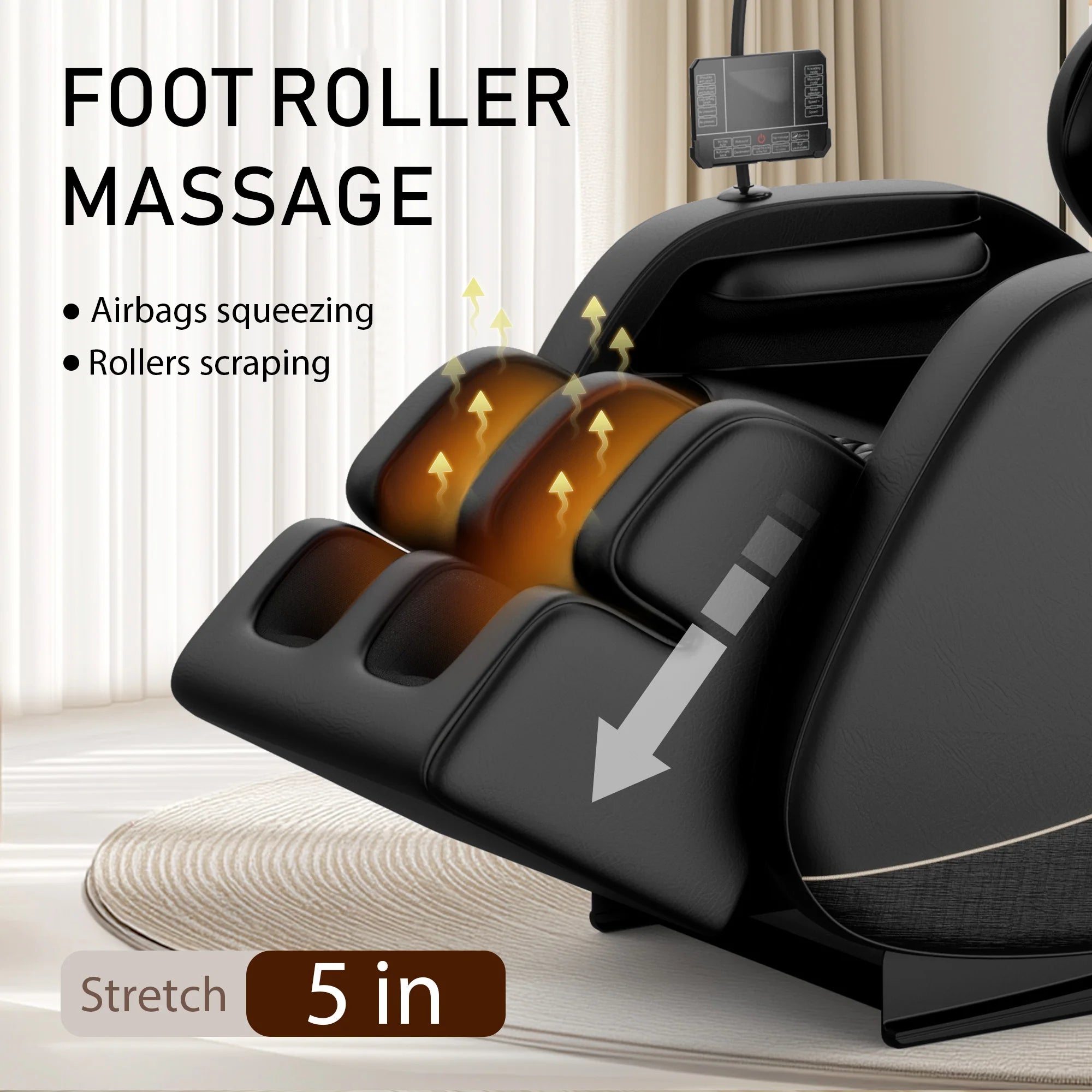 Zero Gravity Massage Chair with Heating and Airbags