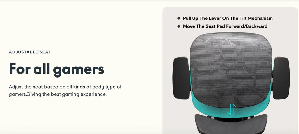 Reclining Gaming Chair with Adjustable Lumbar Support