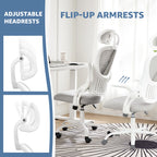 Mesh Ergonomic Office Chair with Flip-Up Arms