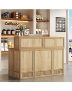 L-Shaped Executive Desk with Lateral File Cabinet