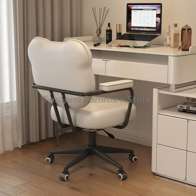 Cute Bear Shape Leather Office Chair