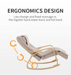 Ergonomic Rocker Recliner with Massage and Heat