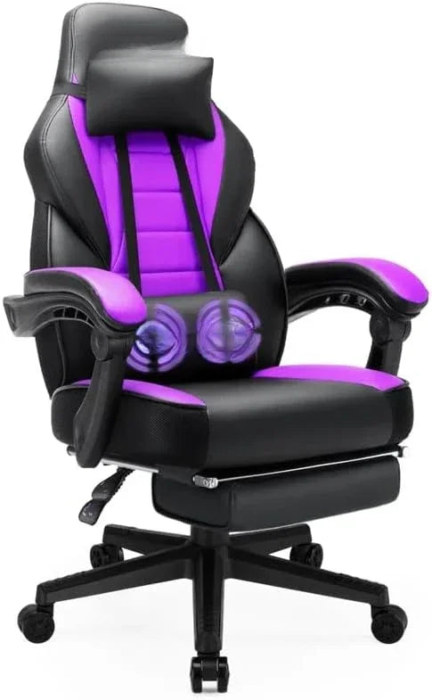 Heavy Duty Ergonomic Gaming Chair with Footrest