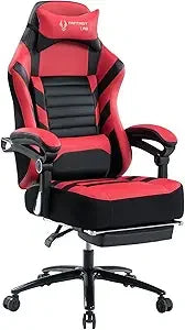 Big Tall Gaming Chair with Footrest and Massage