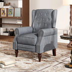 Mid Century Modern Tufted Leather Armchair