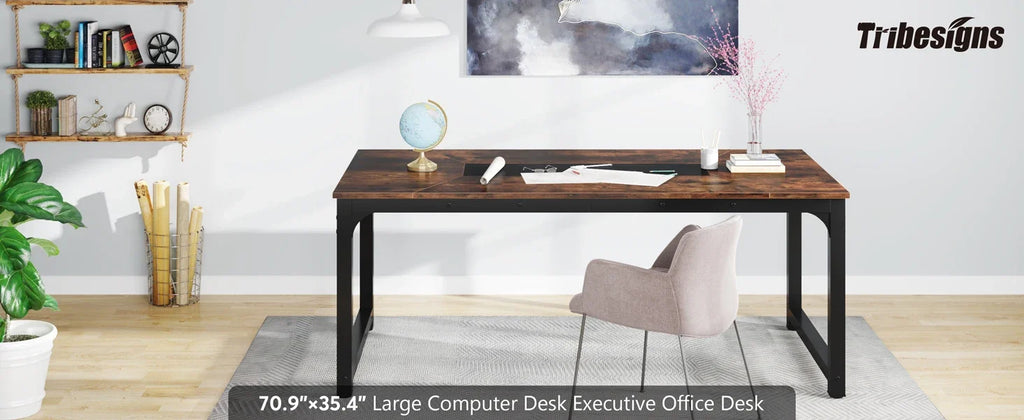 70-Inch Modern Executive Office Computer Desk