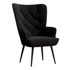 Medieval Modern High Back Velvet Armchair