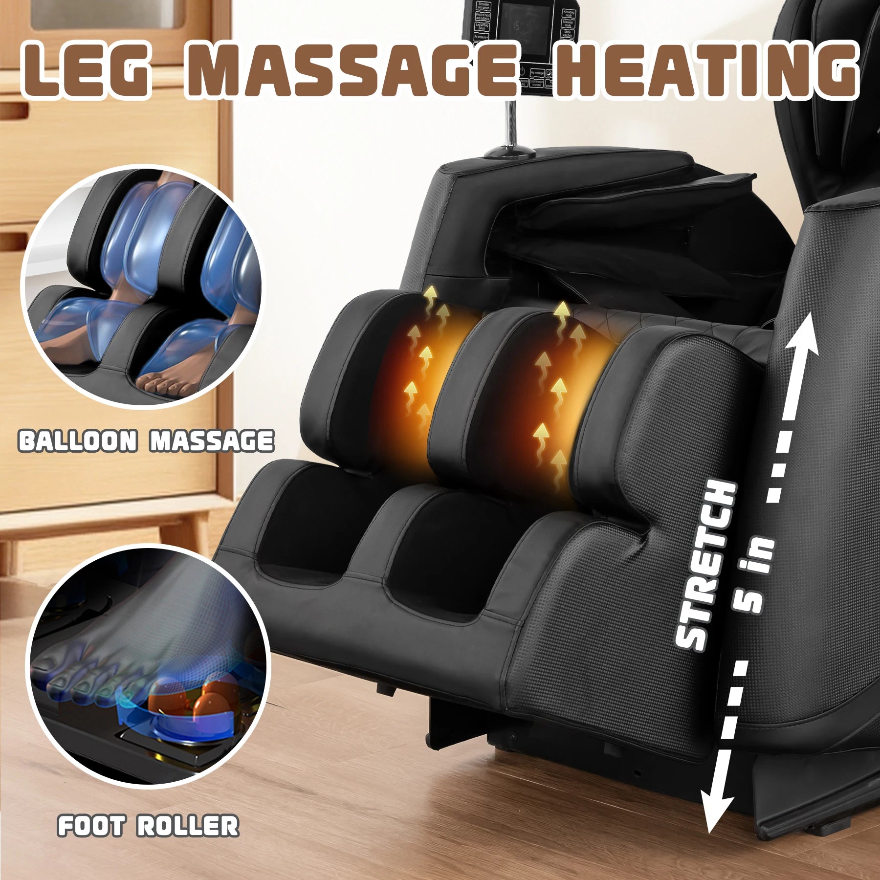 Zero Gravity Recliner Massage Chair with Heating