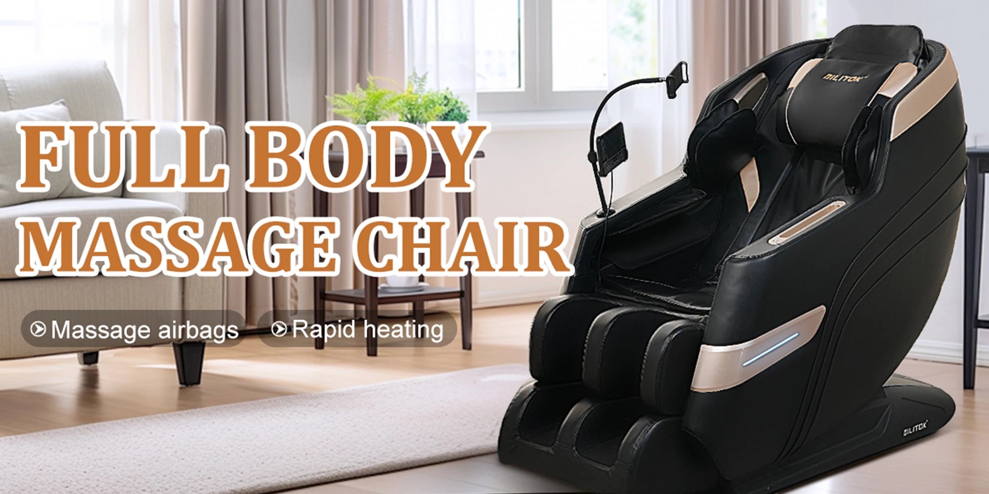 Zero Gravity Recliner with Heating and Bluetooth