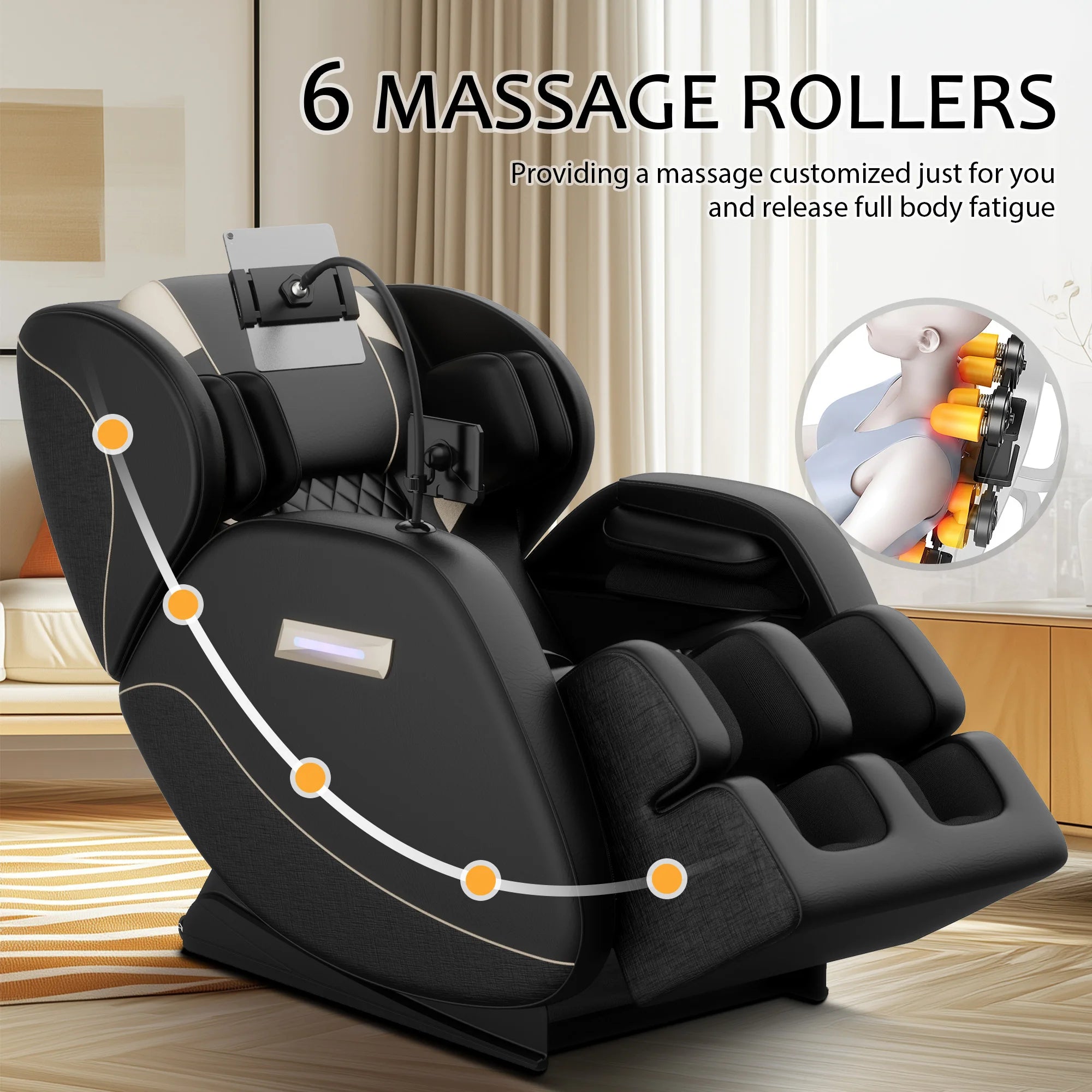 Zero Gravity Massage Chair with Heating and Airbags