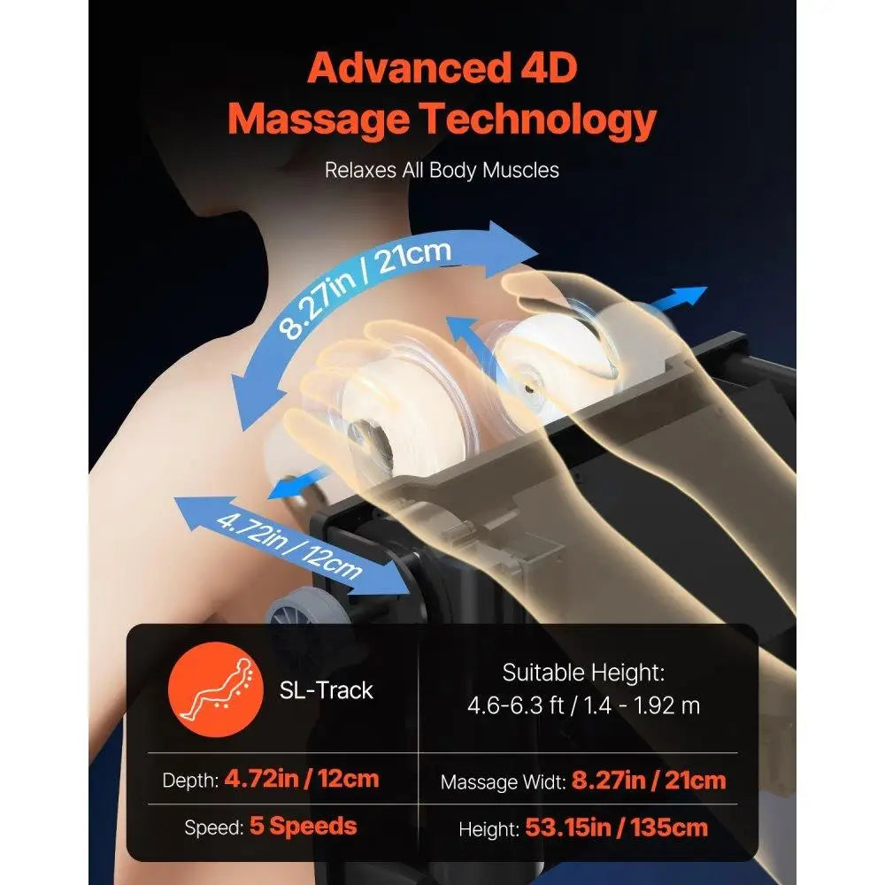 4D Zero Gravity Massage Chair with AI Voice