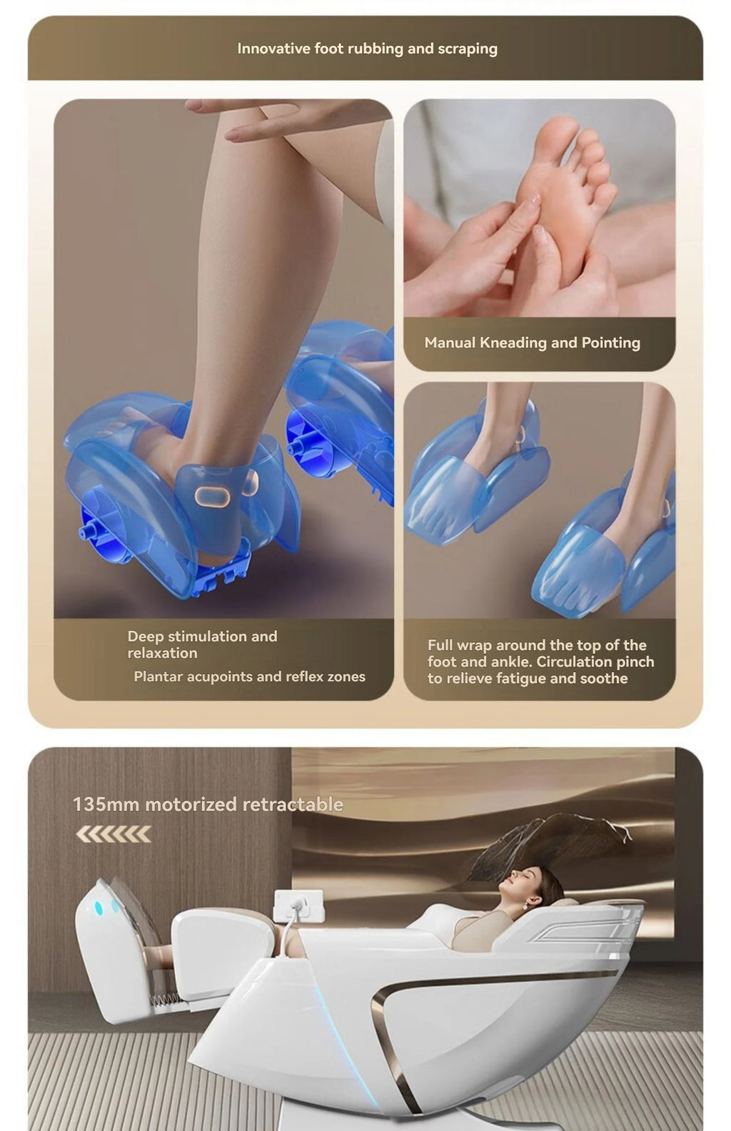 4D Electric Full Body Zero Gravity Chair