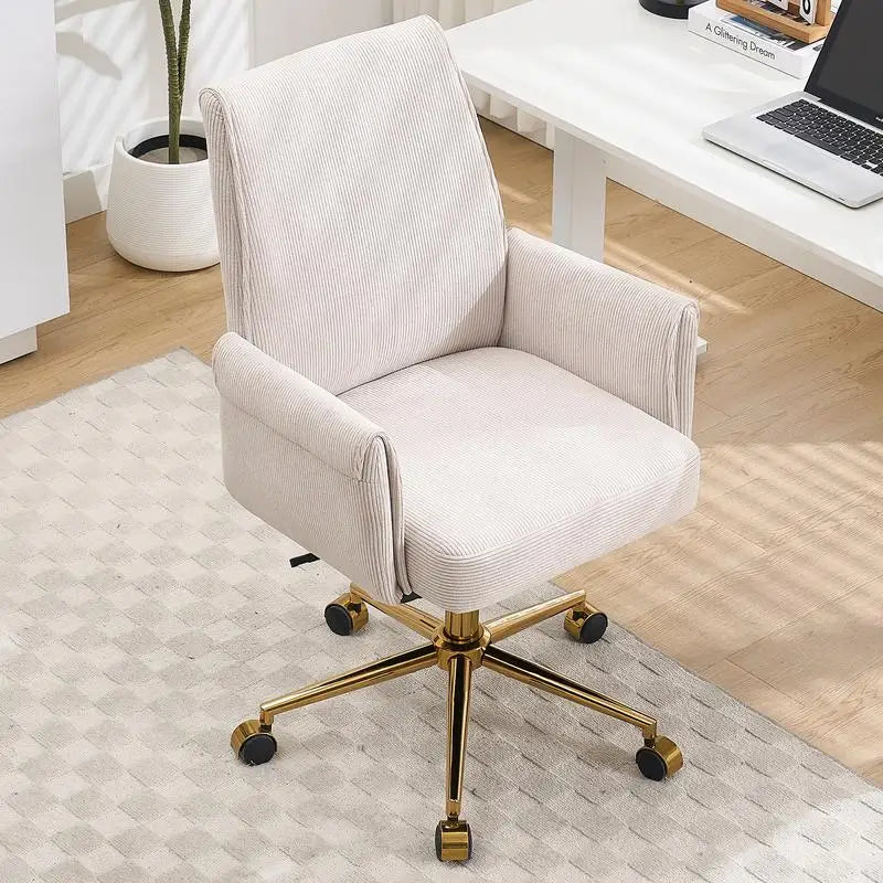 Adjustable Ergonomic Swivel Velvet Office Chair