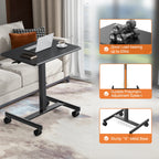 Portable Laptop Computer Desk with Lockable Wheels