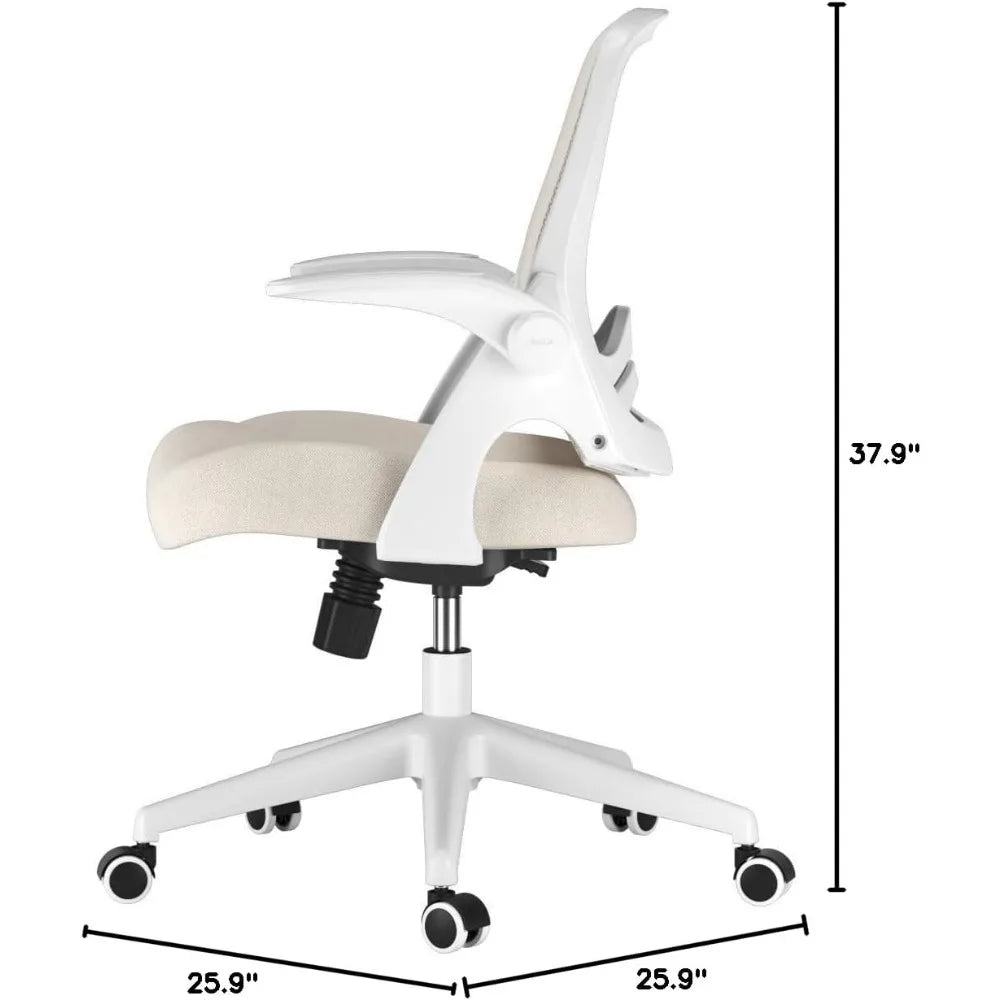 Mesh Office Chair with Flip-Up Armrests