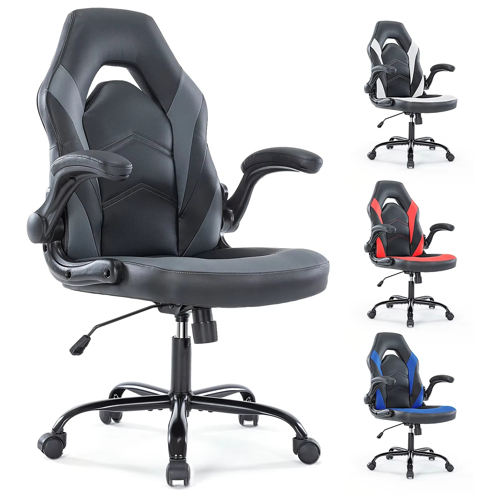 Adjustable PU Leather Racing Gaming Chair