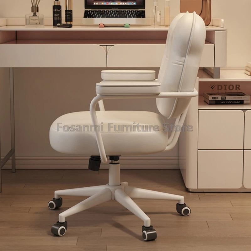Cute Bear Shape Leather Office Chair