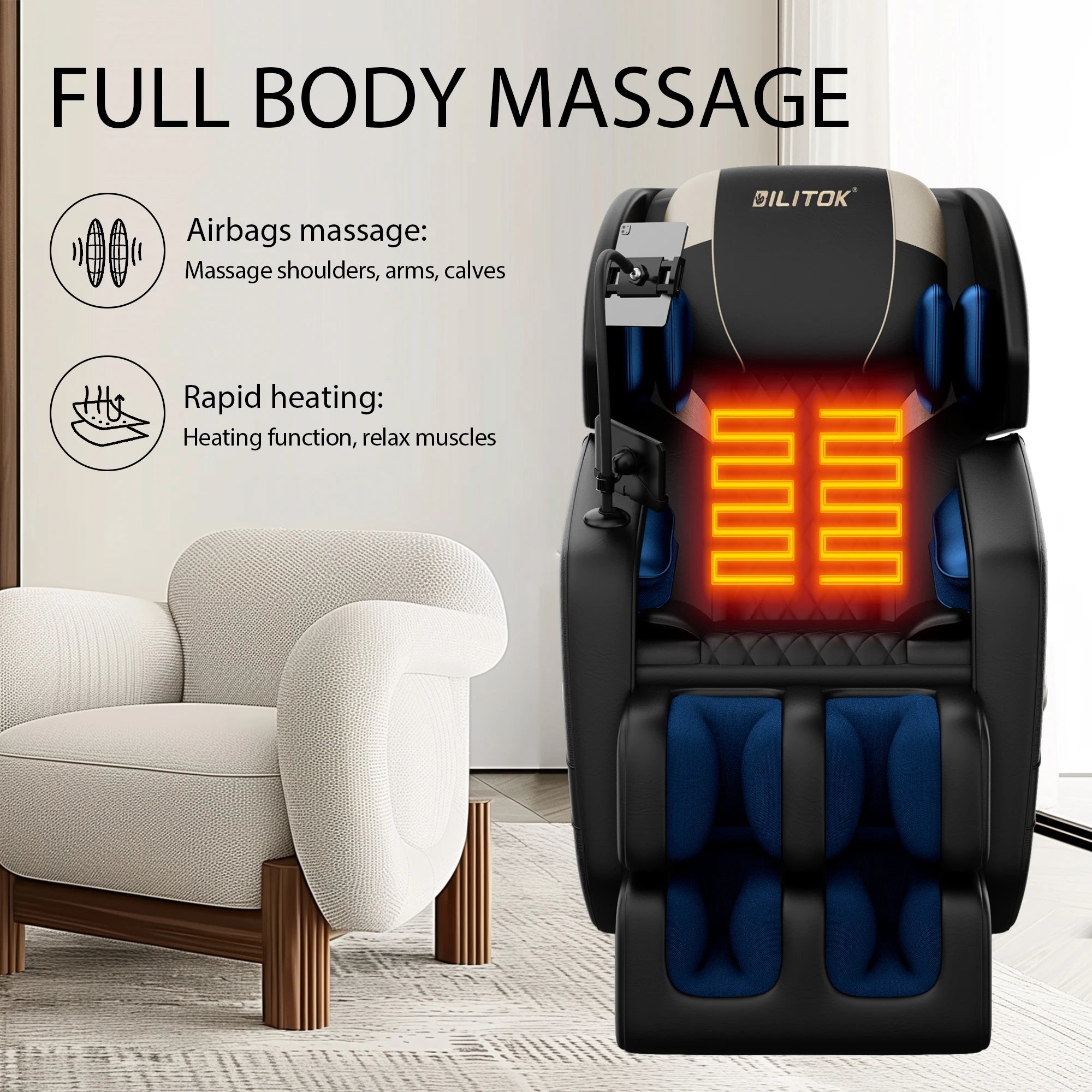 Zero Gravity Full-Body Massage Recliner