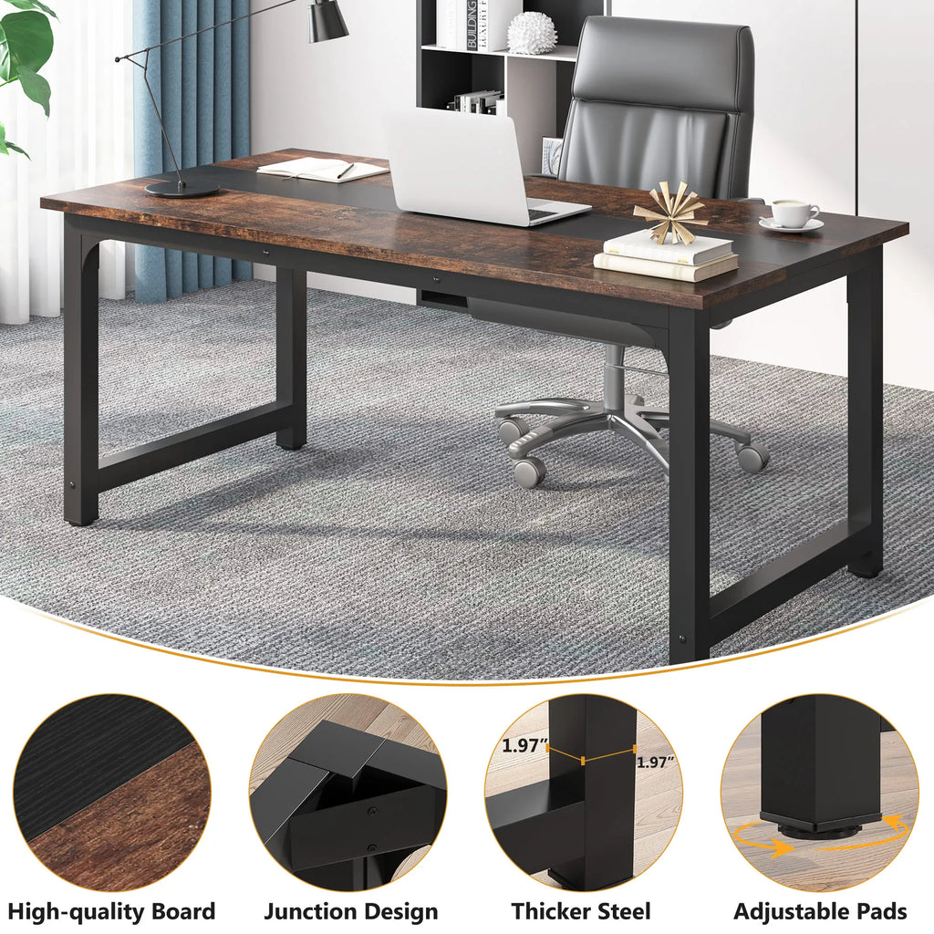 Large Modern Office Computer Writing Desk
