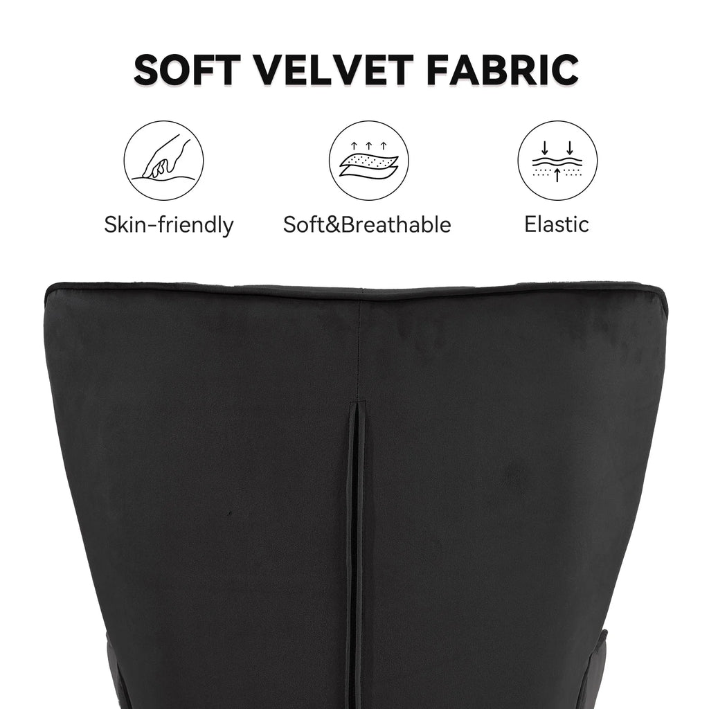 Medieval Modern High Back Velvet Armchair