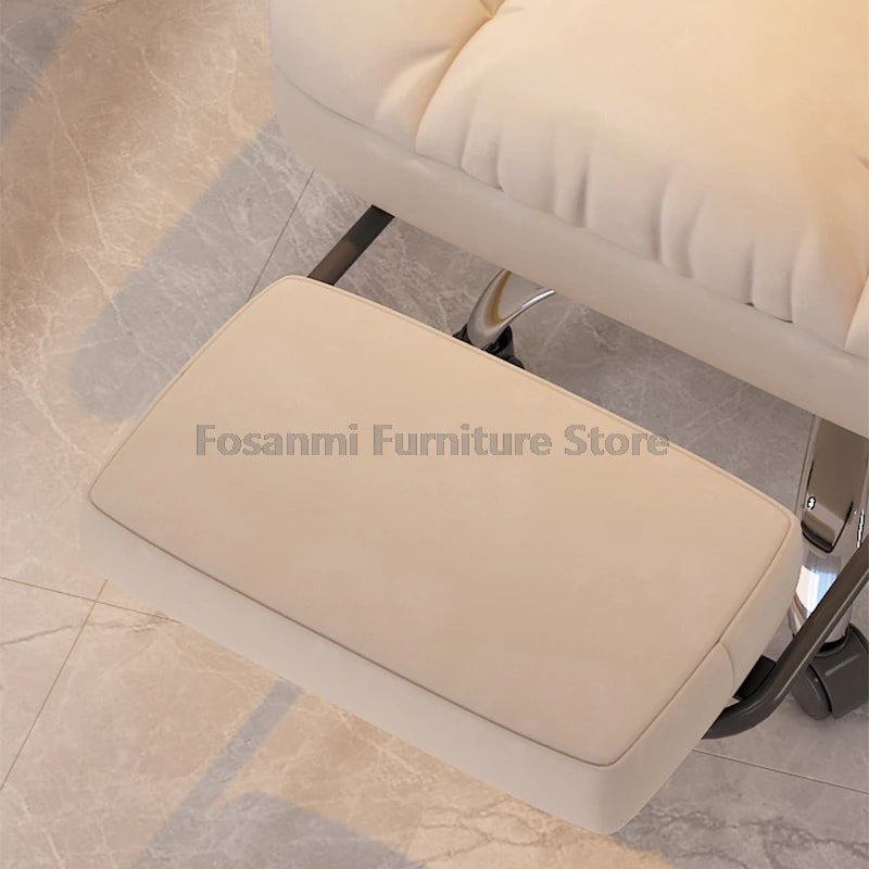 Comfy Fabric Ergonomic Swivel Recliner Chair