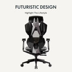 Reclining Gaming Chair with Adjustable Lumbar Support