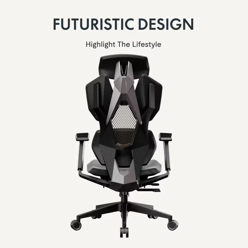 Reclining Gaming Chair with Adjustable Lumbar Support