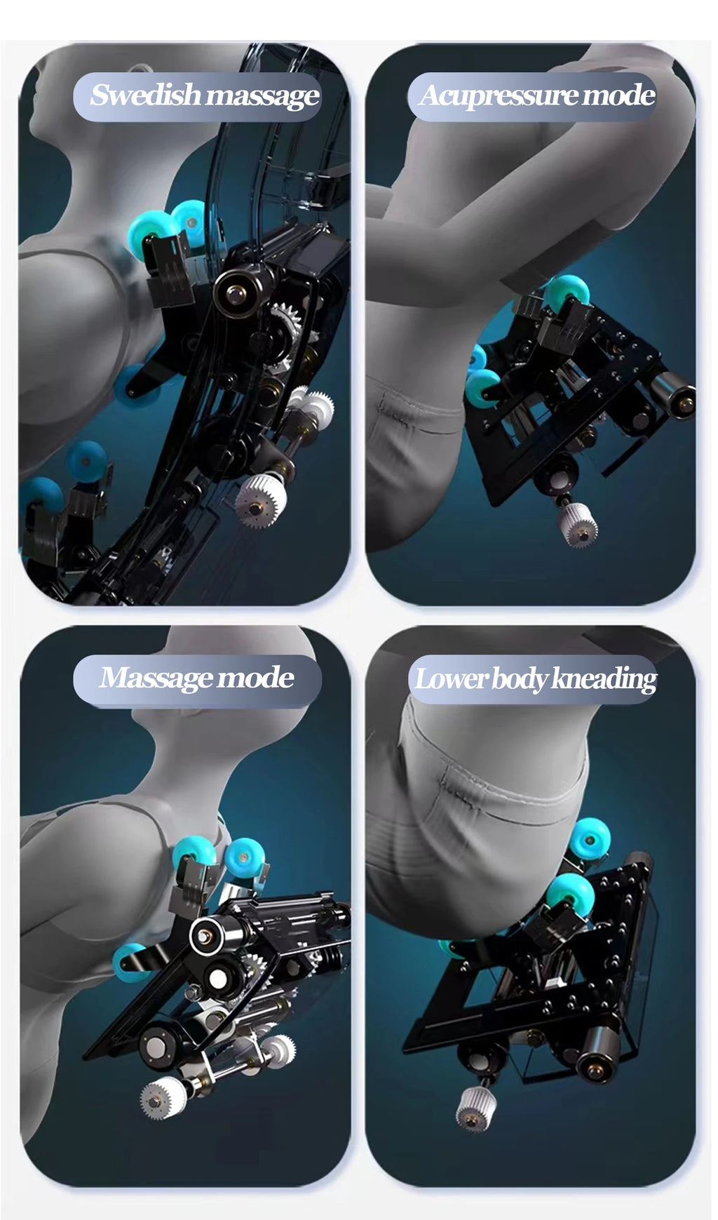 Luxury 4D SL-Track Zero Gravity Massager