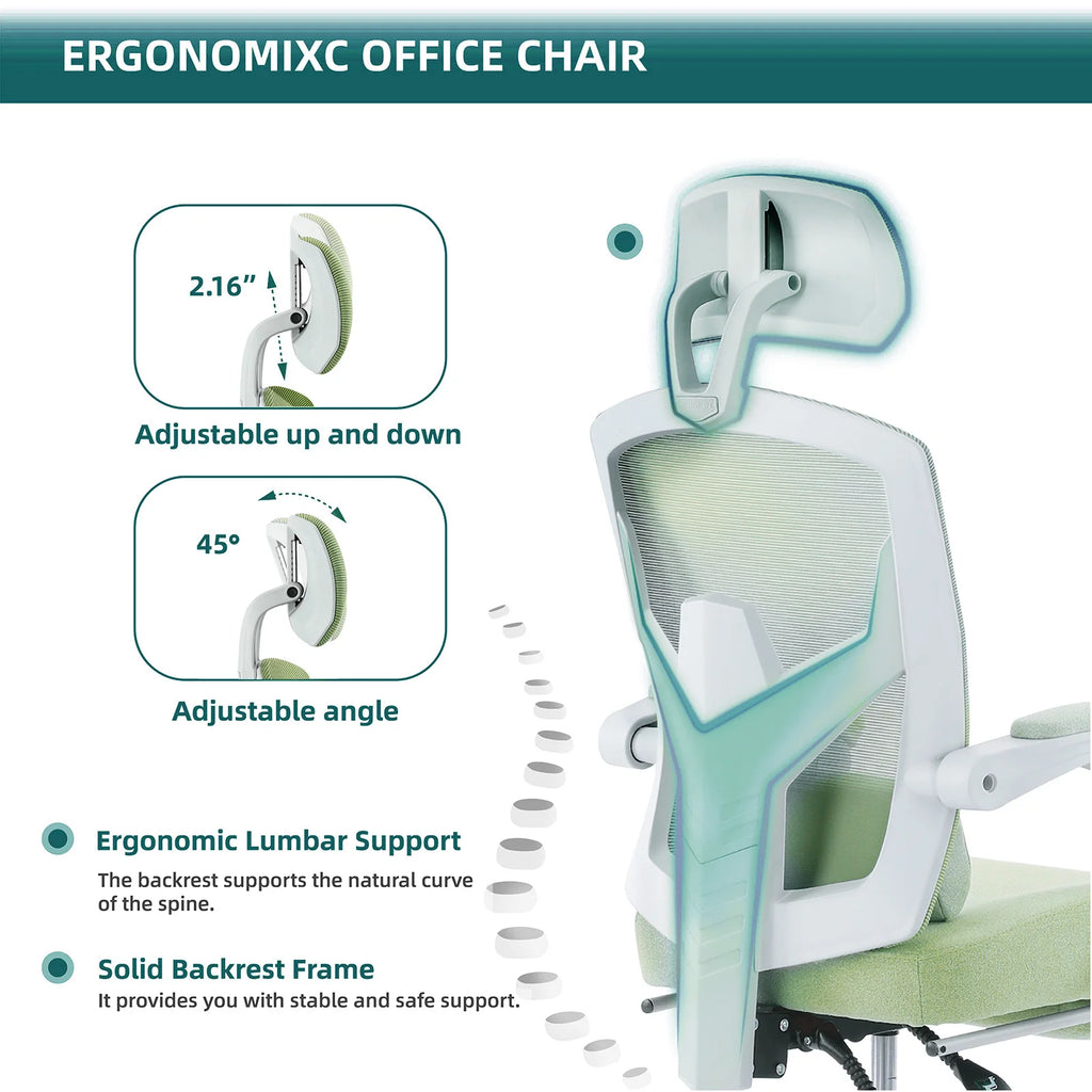 Ergonomic Mesh Rocking Gaming Chair