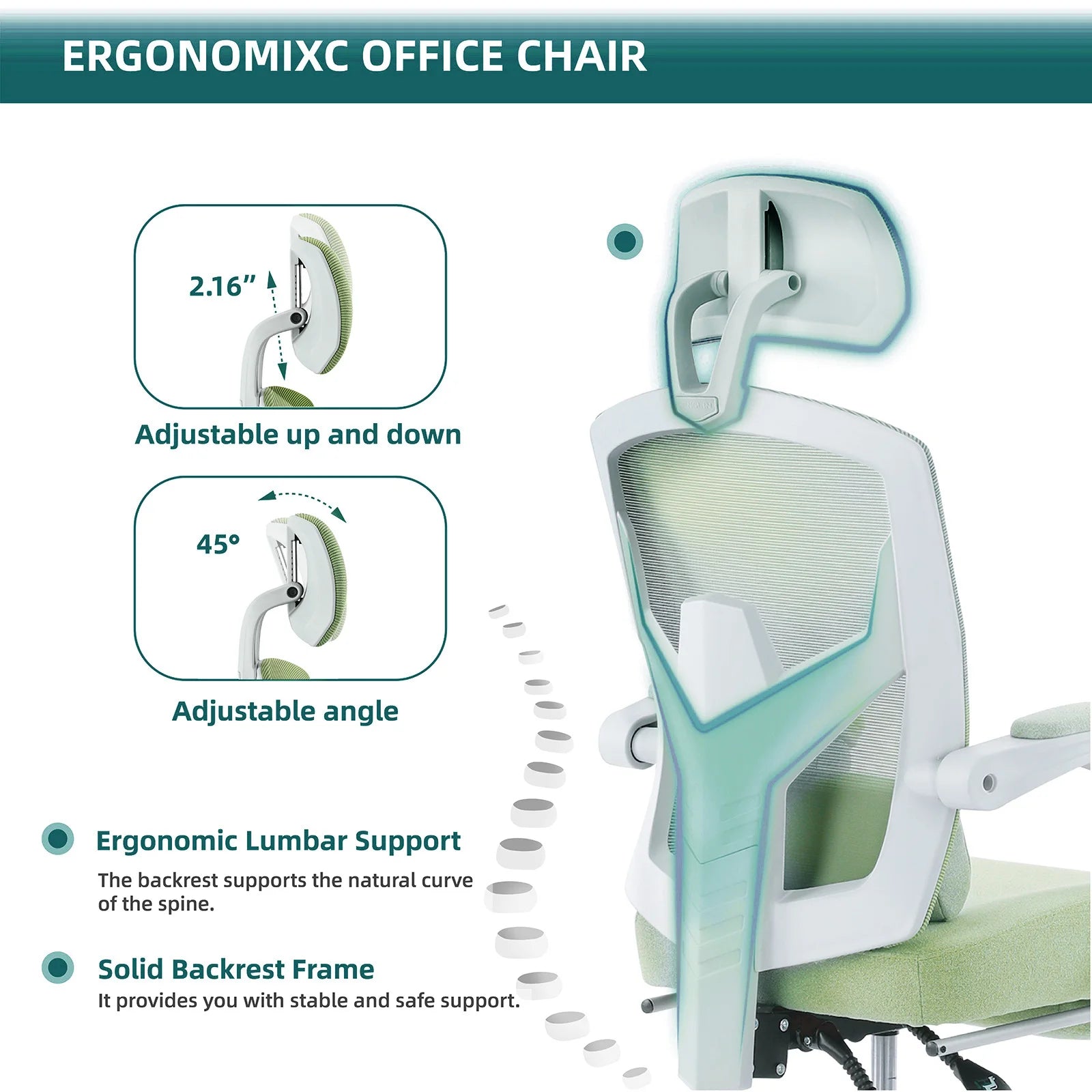 Ergonomic Mesh Rocking Gaming Chair