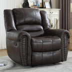 Manual Leather Recliner Single Sofa Chair